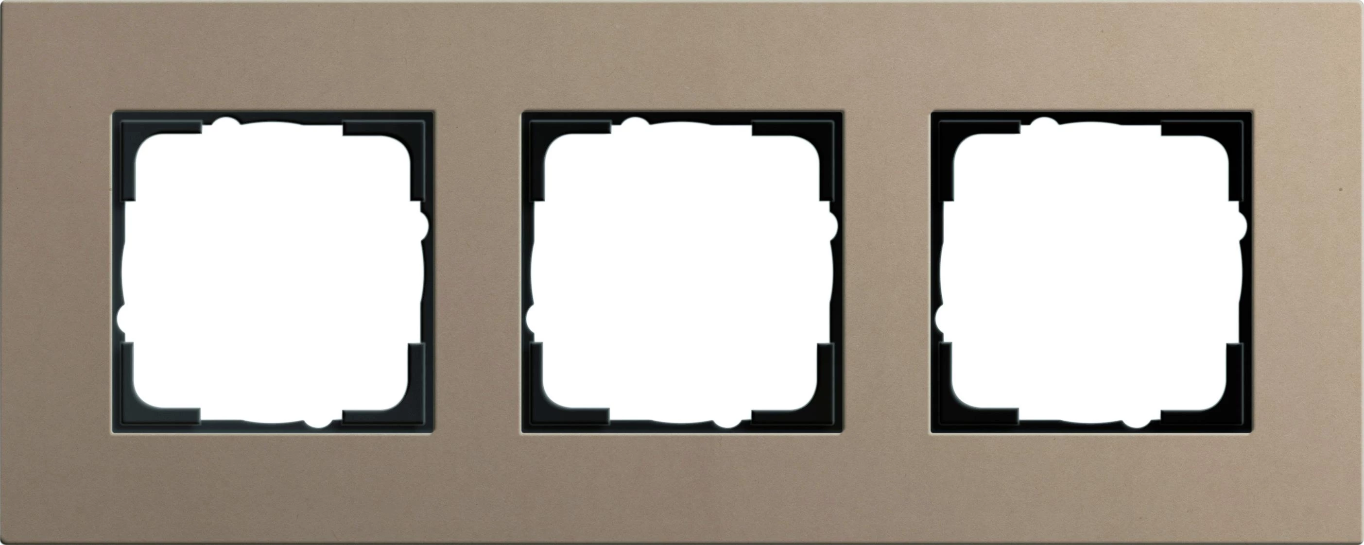  артикул 0213221 название Рамка тройная, Светло-коричневый, серия Esprit