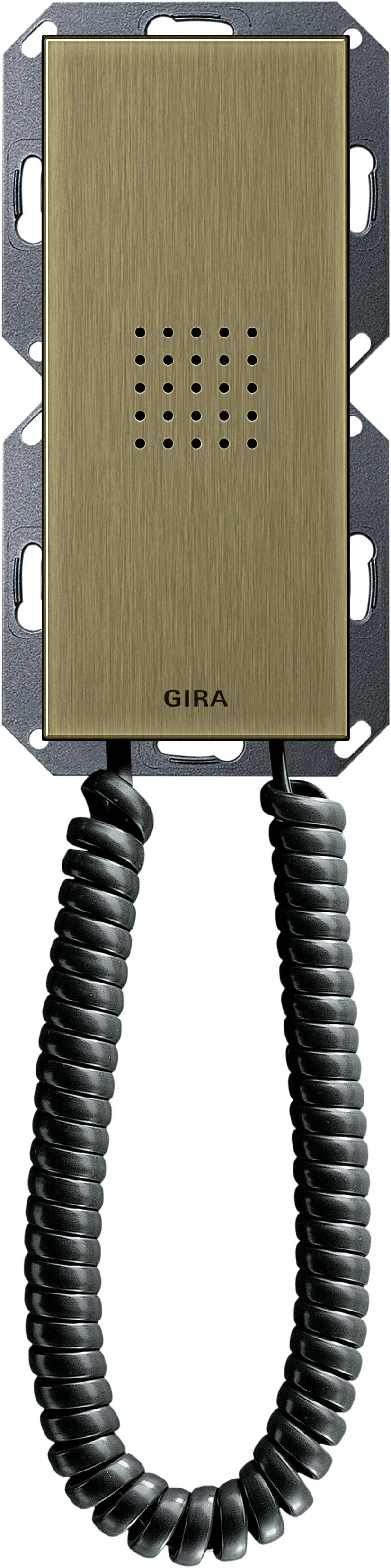  артикул 1281603 название Gira ClassiX Квартирная станция Трубка System 55 бронза