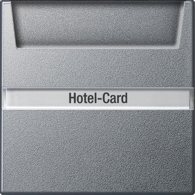  артикул 014026 название Выключатель карточный для гостиниц, Алюминий, Gira