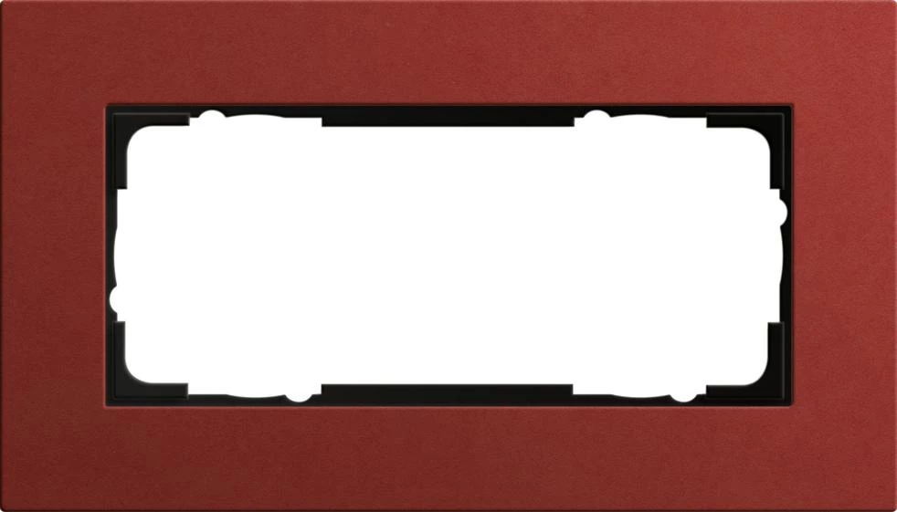  артикул 1002229 название Рамка двойная без перегородки, Красный, серия Esprit