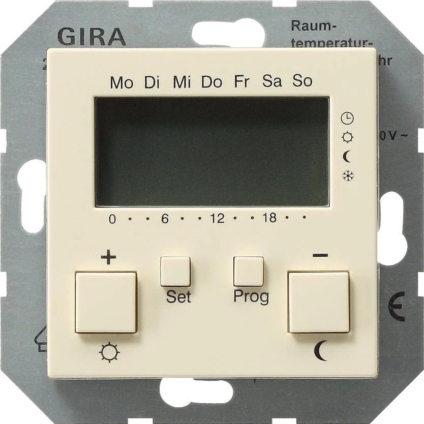  артикул 237001 название Терморегулятор с режимом охлаждения, Бежевый, Gira